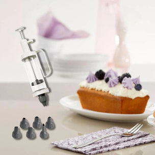 Seringue de pâtisserie et 6 embouts à motif Dr. Oetker Baker Edition
