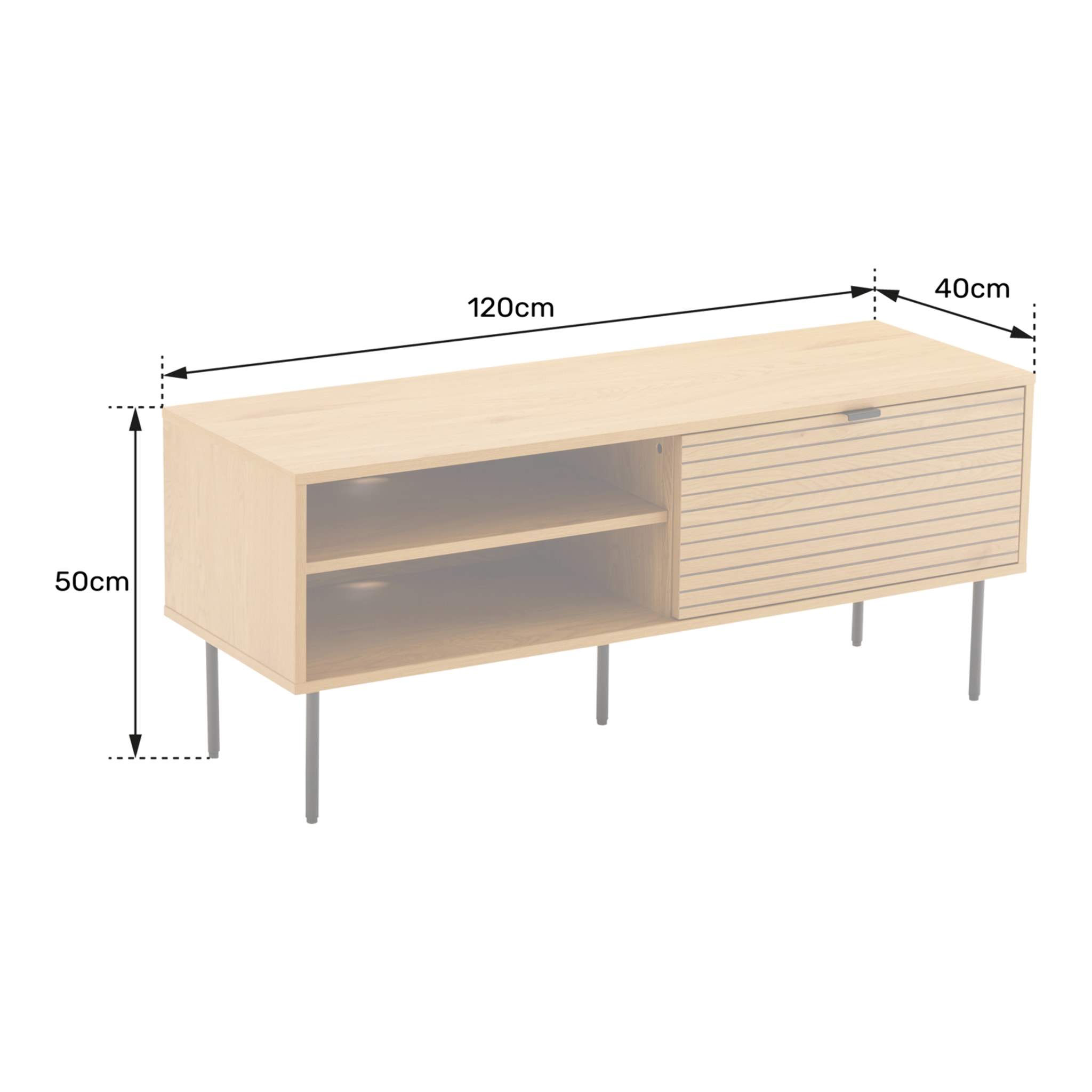 Meuble TV 120cm STINNA