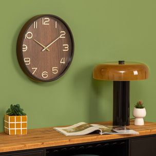 Horloge Ivana bois D38cm