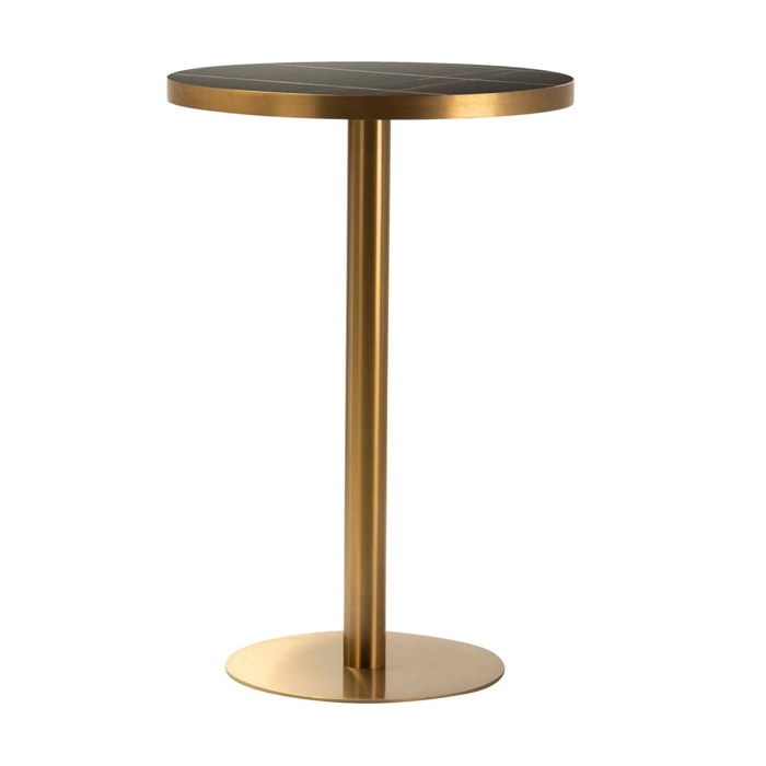 Mesa Alta Inoxidable Piedra Lodi 70x70x105 Cm