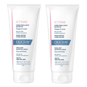 Ictyane - Crème Emolliente Nutritive Visage & Corps 2 x 200 ml