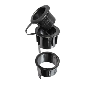 Pied de parasol carré à roulettes Noir