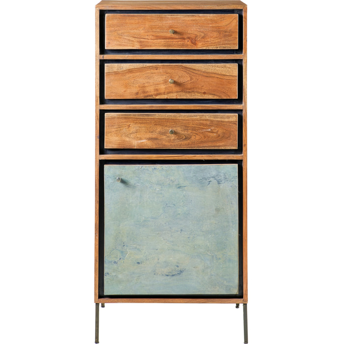 ARDESIA - CABINET 3 CASSETTI UNO SPORTELLO - misura: 58X45X136 cm