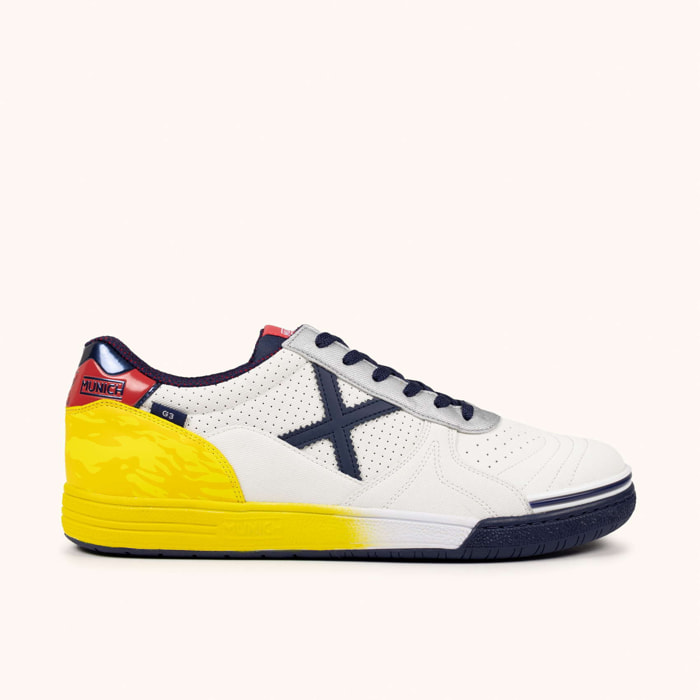 MUNICH G-3 451 Zapatillas de Fútbol Sala Técnicas Blanco y Multicolor