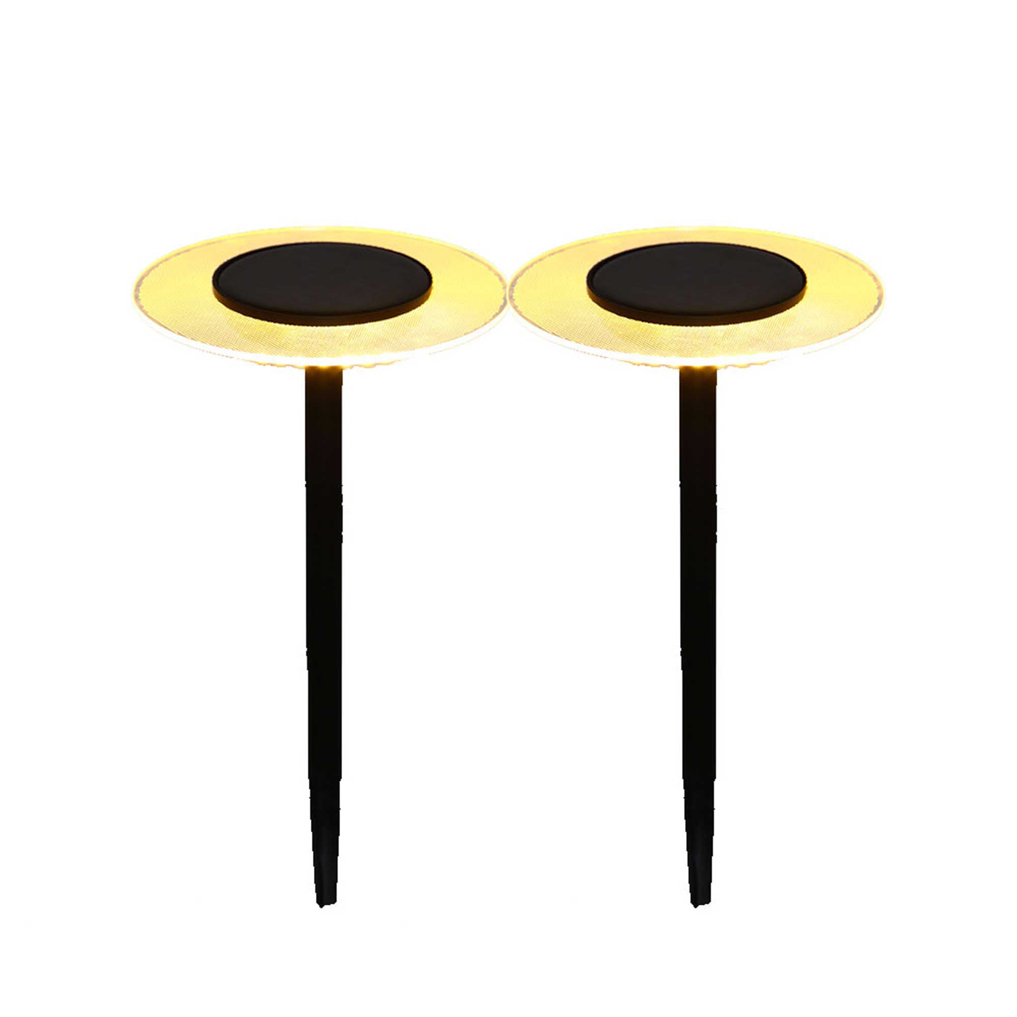 2 balises solaires à piquer UFO H35cm