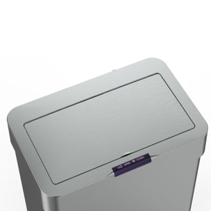 Poubelle automatique inox DAYTONA argent 70L
