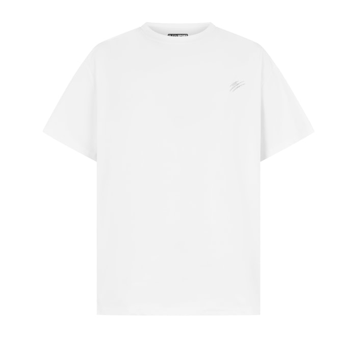 PLEIN SPORT Round Neck T-Shirt Chrome Scratch