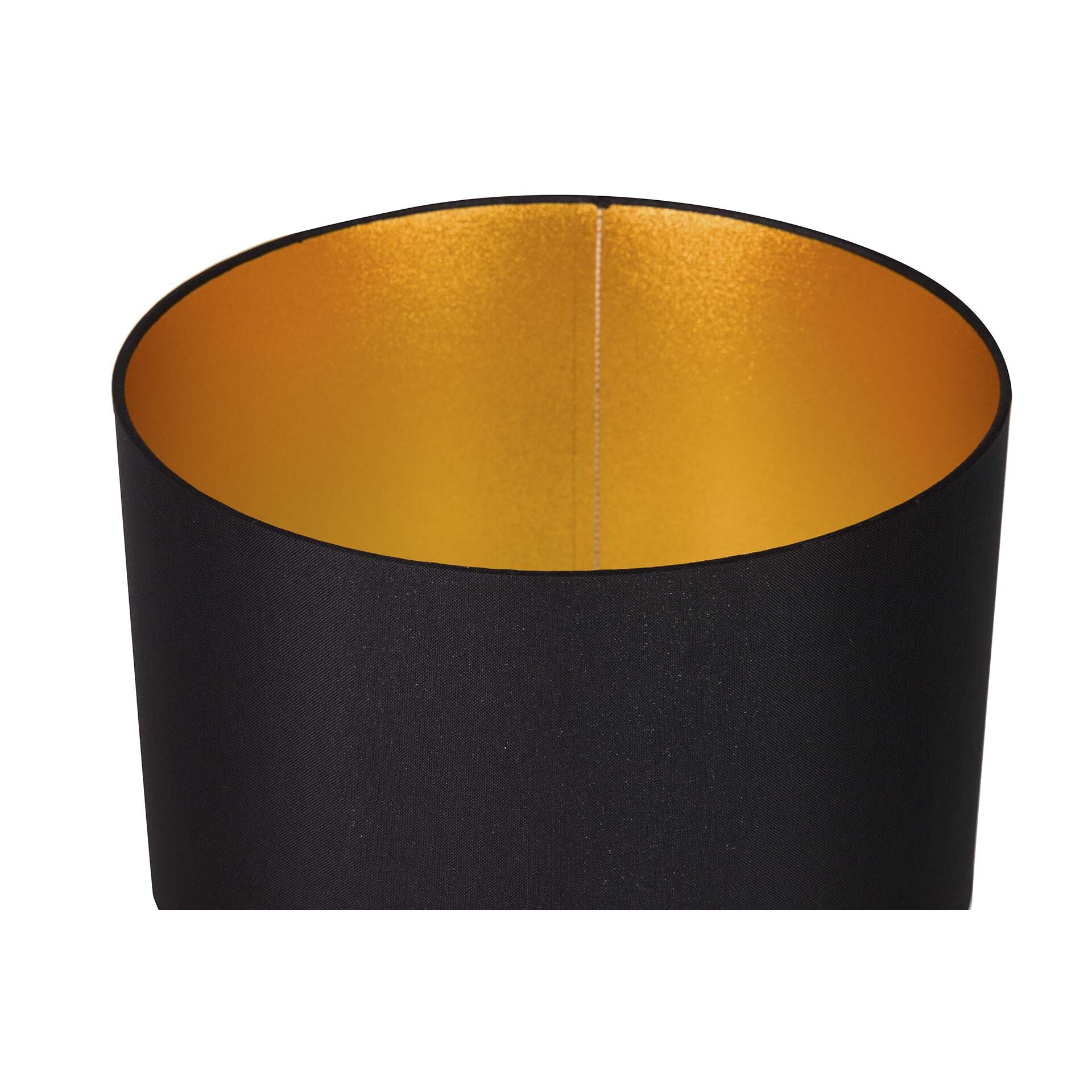 Lámpara Sobremesa Metal Cristal Dorado 38x38x65 Cm