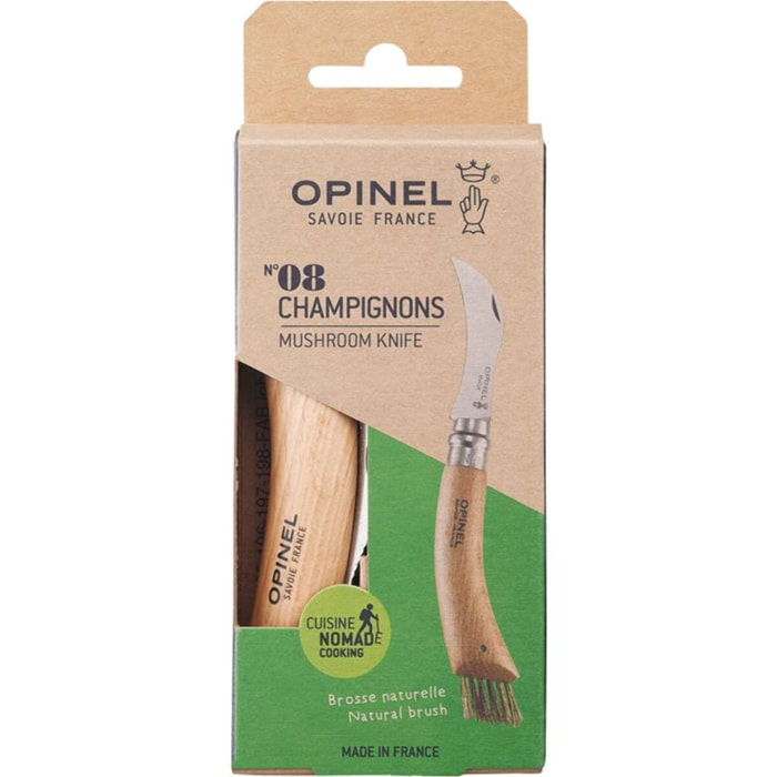 Couteau d'office OPINEL Cuisine Nomade champignon