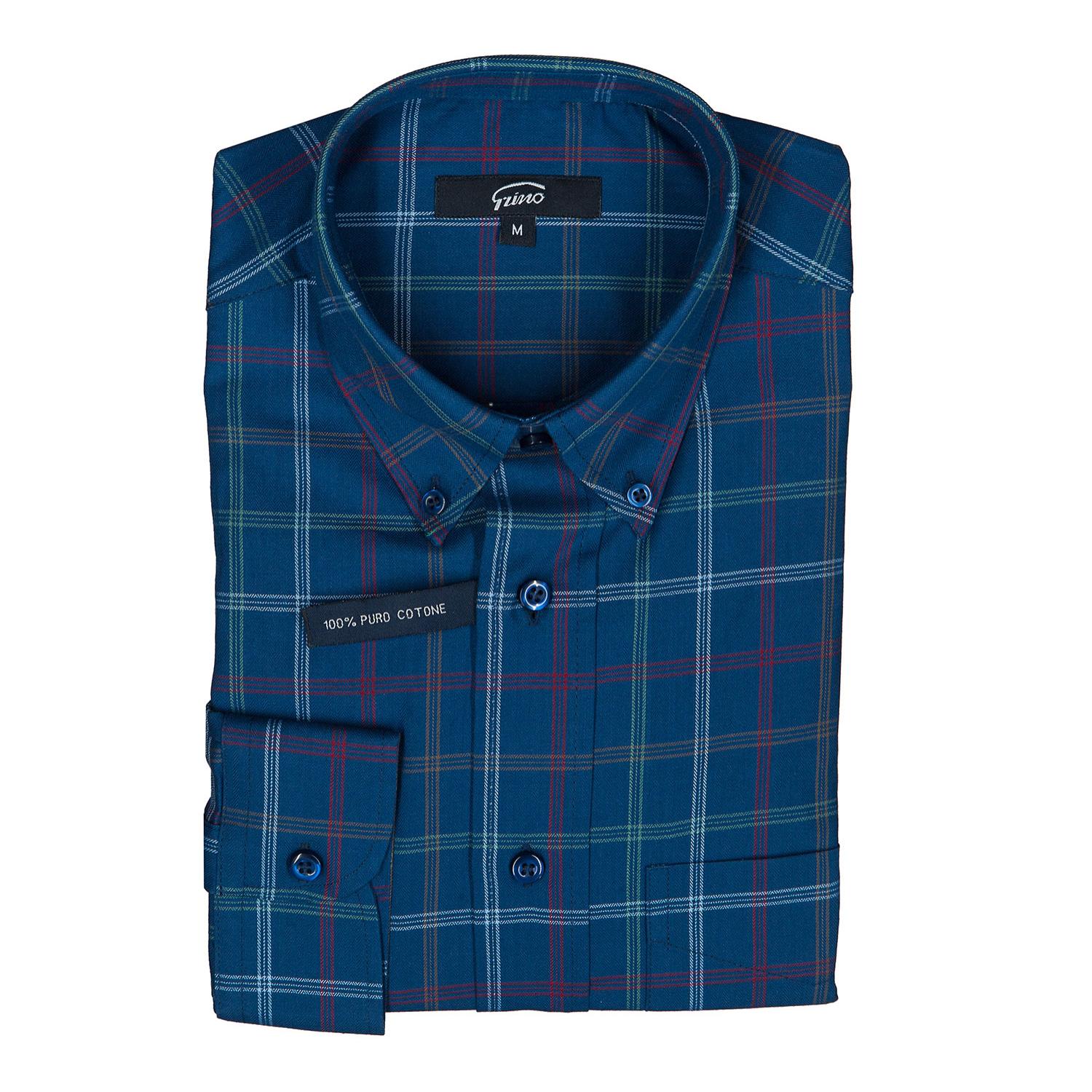 Camicia GRINO quadro blu