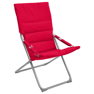 Fauteuil relax de jardin Milos Grenade