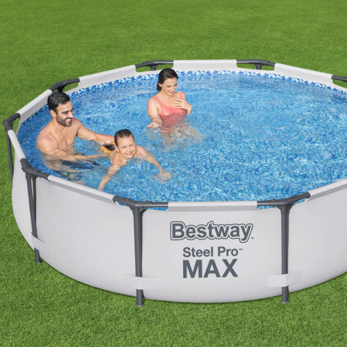 Bestway Piscine hors sol - Ronde - Steel Pro Max - 305 x 76 cm avec filtration