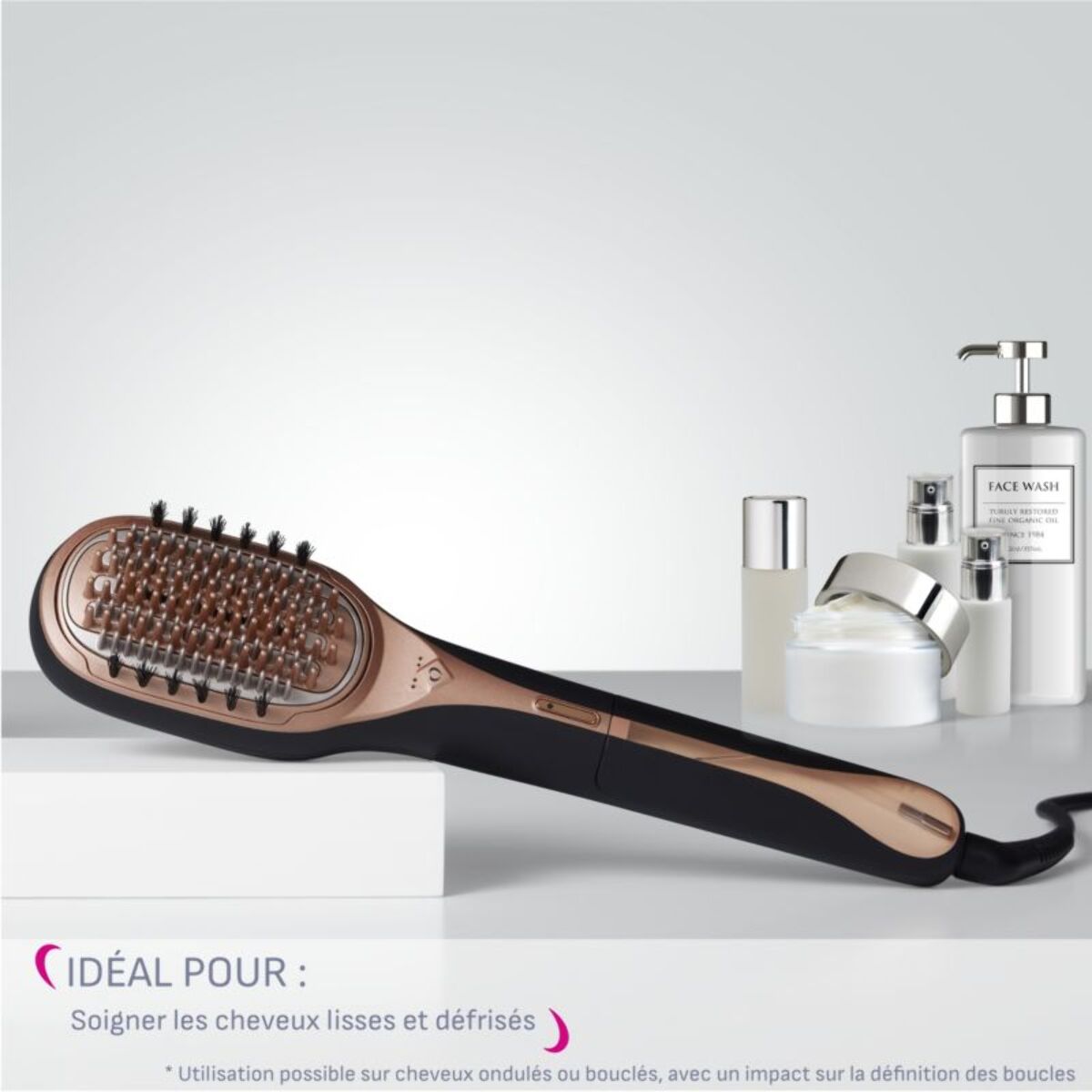 Brosse réparatrice et soin du cheveu CALOR CF9940C0 Hair therapist vapeur