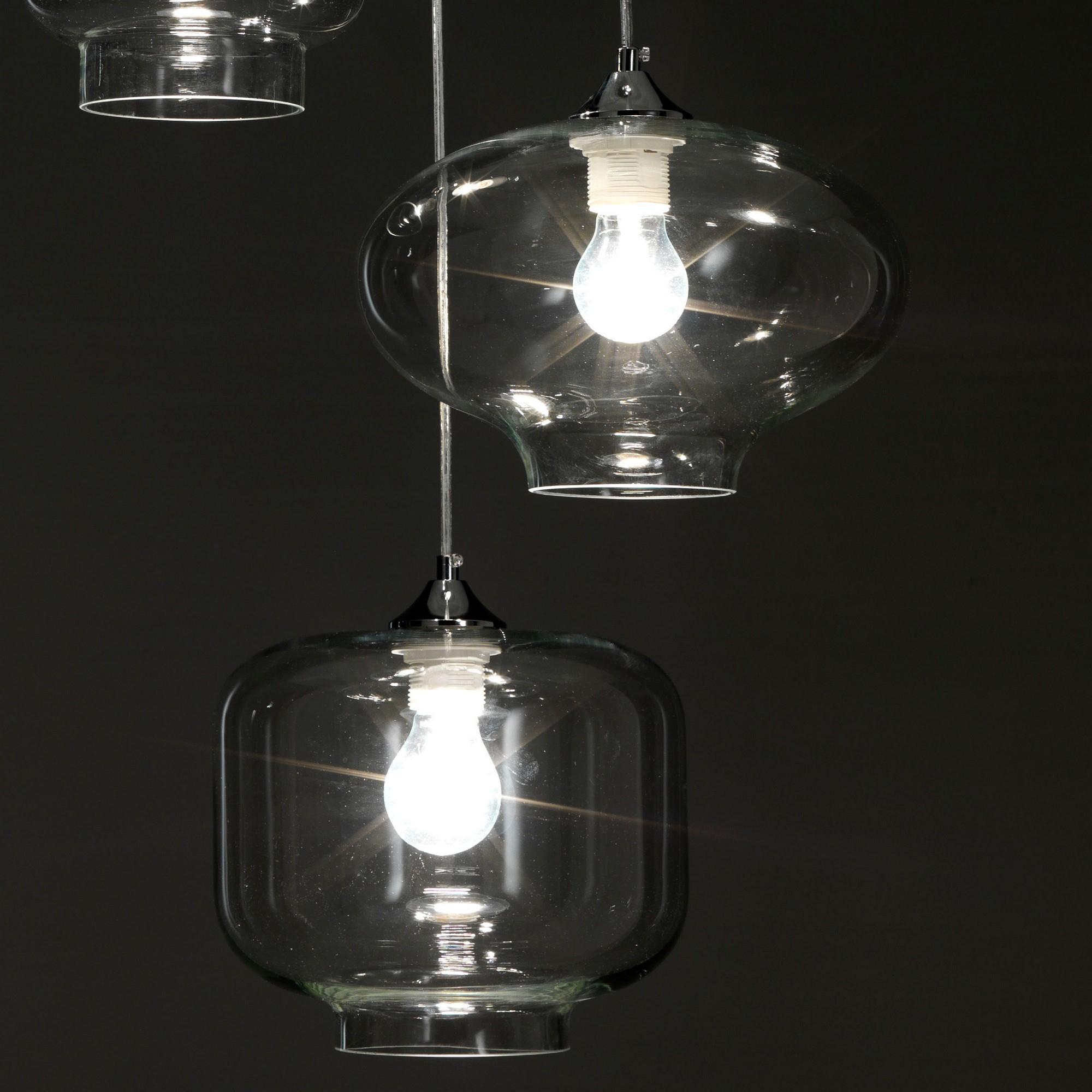 Tomasucci Lampadario 3 luci SAKY CLEAR multicolore