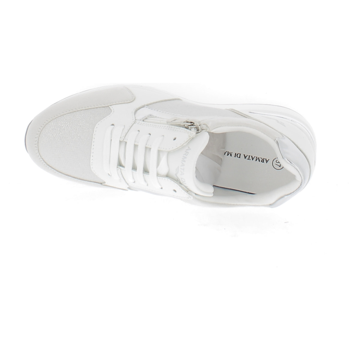 Armata di Mare Scarpe Donna Sneakers Casual con Zip Laterale AMD SS31H21 White