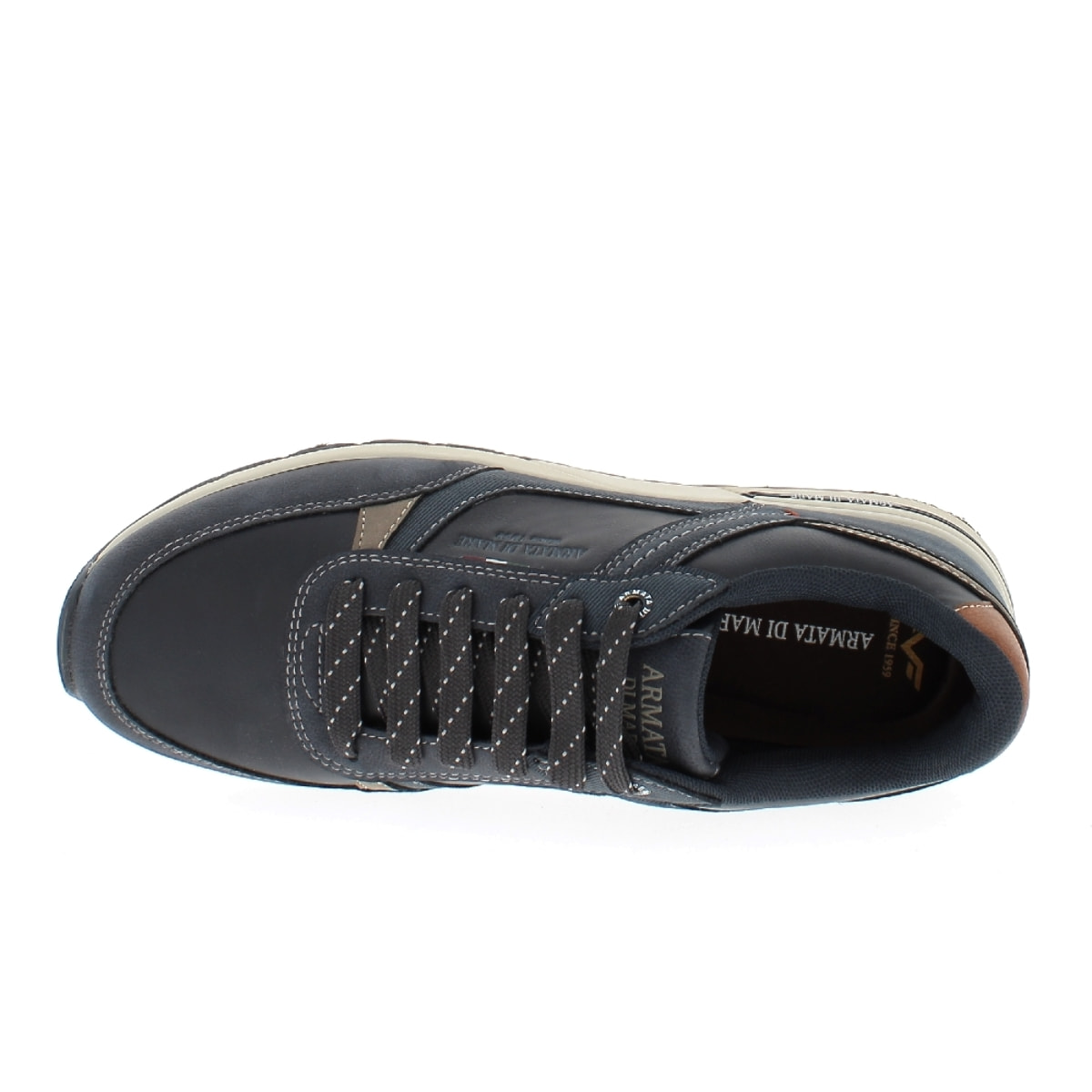 Armata di Mare Scarpe Uomo Sneakers Casual Stringate con Soletta Rimovibile in Memory Foam AMU W24L628 Navy