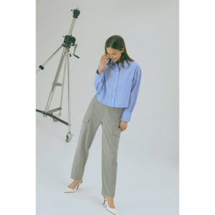 Pantaloni cargo grigi casual