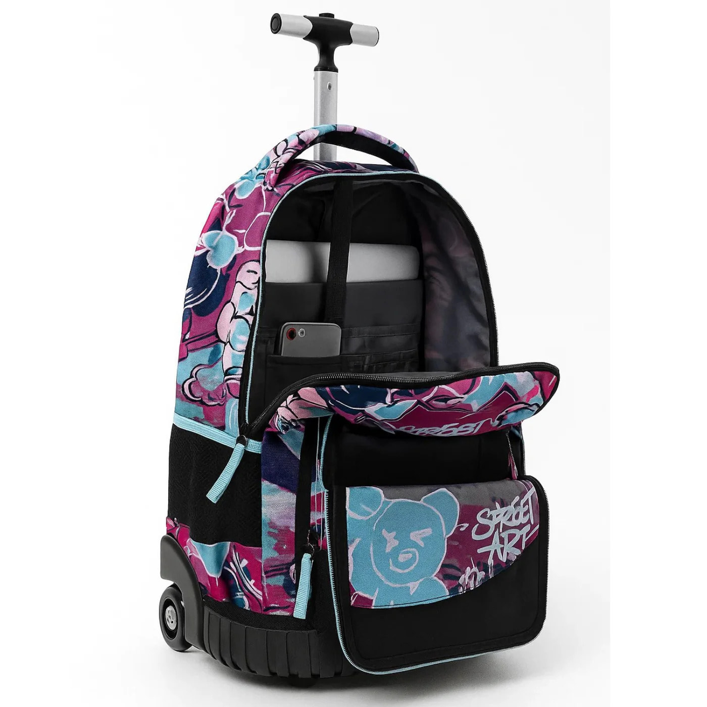 beSmart - ZAINO TROLLEY PREMIUM ORGANIZZATO STREET ART