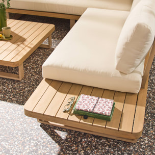 Salon de jardin d'angle bois d'acacia et aluminium 5 places ACALIA LATIKA