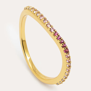 Anelli Fine Scarlett Pink Placcato Oro