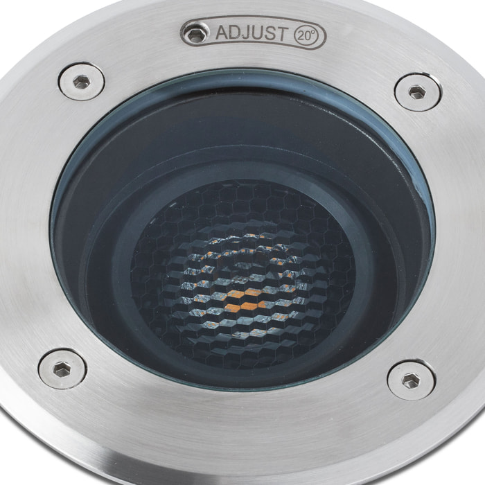 GEISER 180 Lampada incasso regolabile grigio 38°