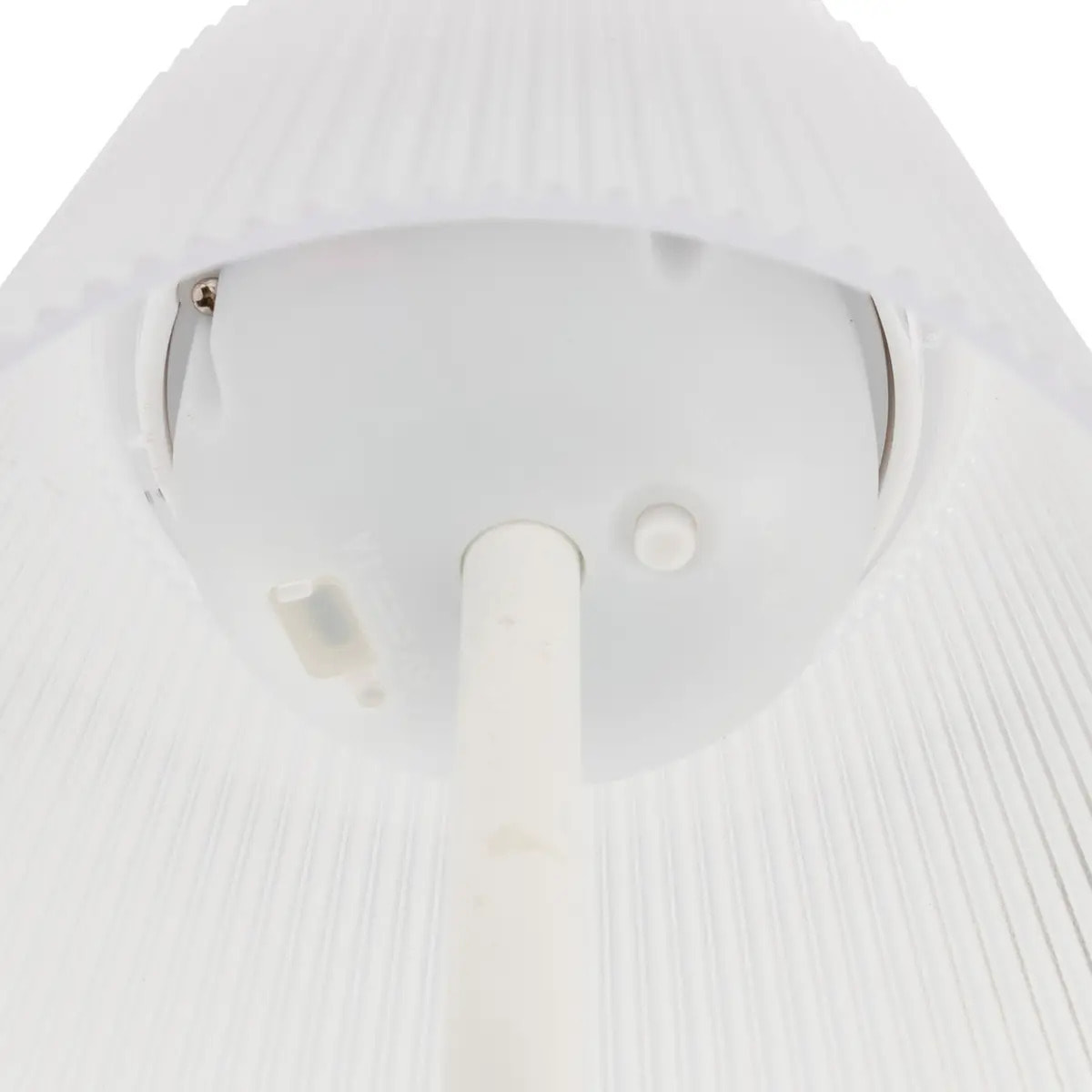 Lampe d extérieur solaire et USB "Katy" blanc H30cm