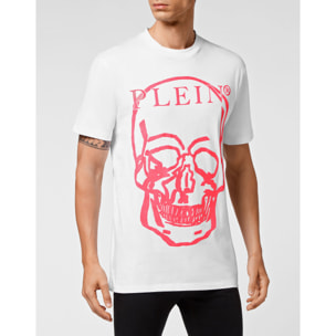 PHILIPP PLEIN T-Shirt Round Neck SKULL AND PLEIN