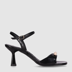 Sandalias - Negro - Tacón: 5 cm