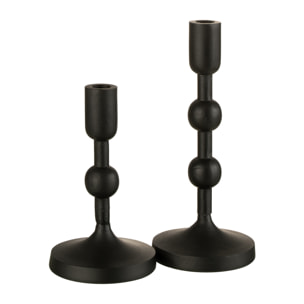 J-Line chandelier Boules - aluminium - noir - large
