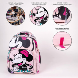 Mochila escolar mediana de minnie mouse, niños, multicolor, estándar