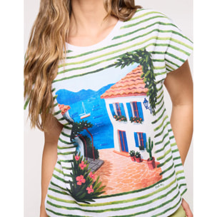 Camiseta Manga Corta Verde - Rolana