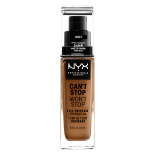 NYX Professional Makeup Fond de teint Liquide Can't Stop Won't Stop Foundation Honey