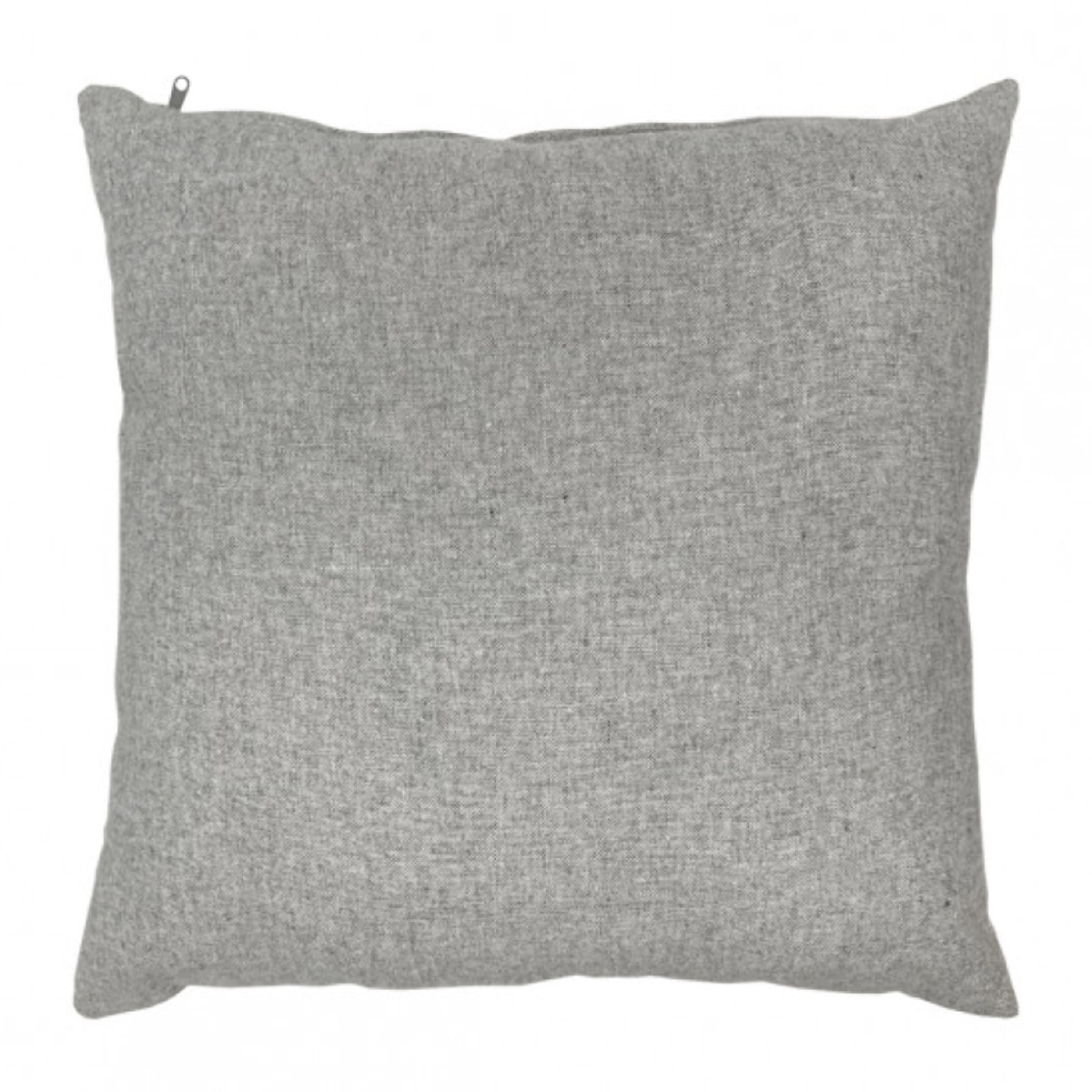 Coussin chambray en polyester gris 45x45cm - CORBIN 841