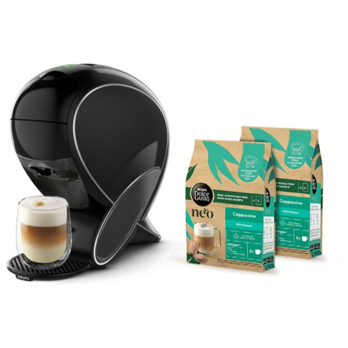 Dolce Gusto KRUPS YY5496FD Coffret NEO noire avec 2 boites