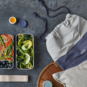 Sac repas taille L  Pochette L Bleu Infinity