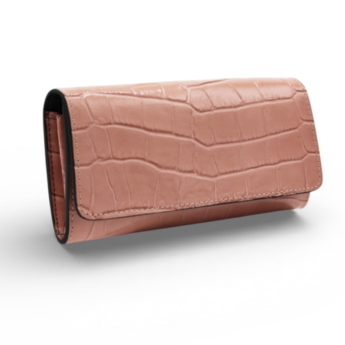 Cartera Cheval Firenze Cosmo Croc Rosa