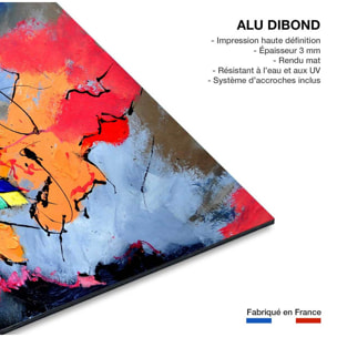 Tableau abstrait jeu de couleurs Tableau alu Dibond