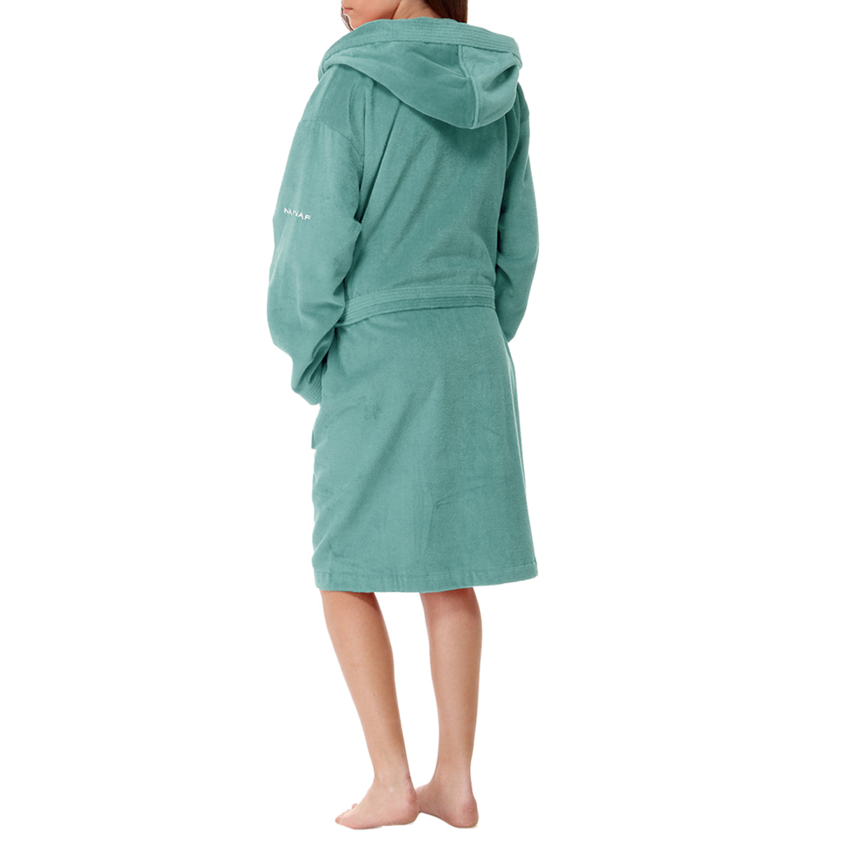 Peignoir mixte CASUAL - coton 380 g/m2 aigue-marine