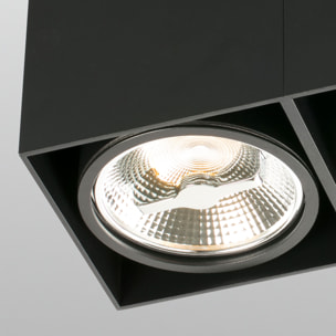 TECTO 2L AR111 Plafonnier noire