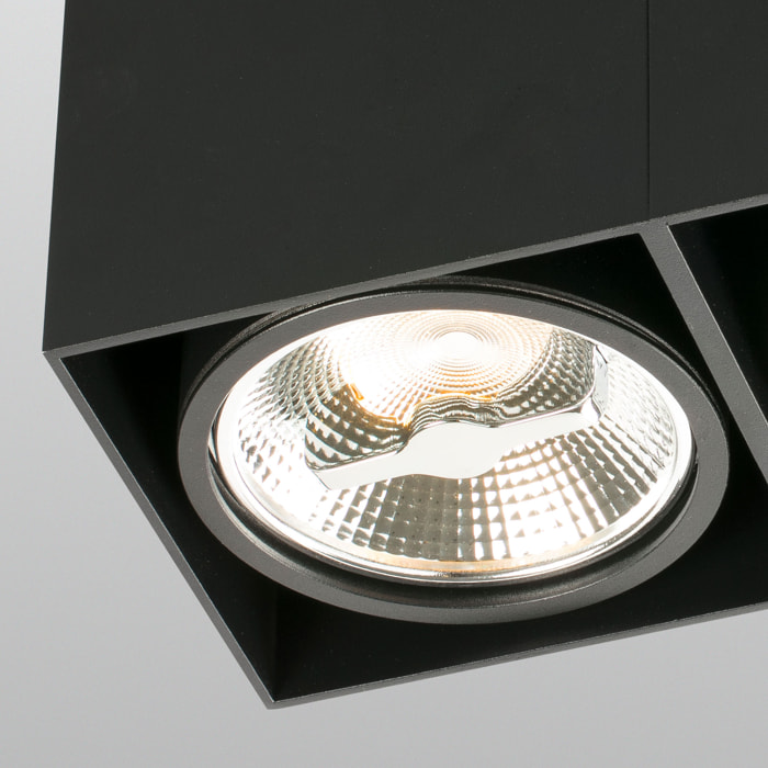 TECTO 2L AR111 Plafonnier noire