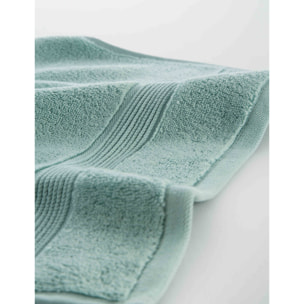 Juego 3 toallas algodón orgnánico 600 gr/m2 color Aguamarina