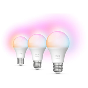 Pack PHILIPS Hue Essential E27 WCA A60 3P