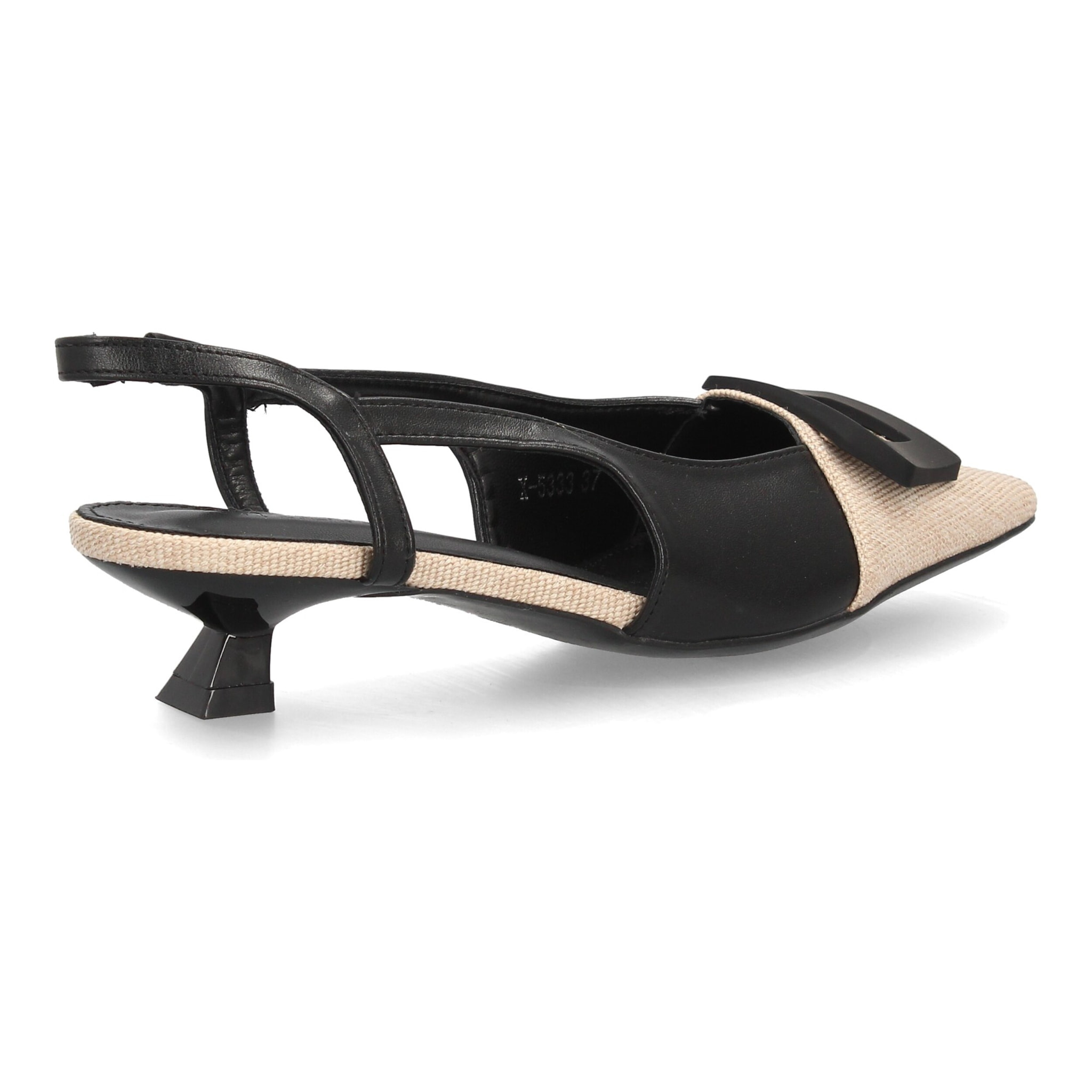 Zapato destalonado elegante tacón bajo