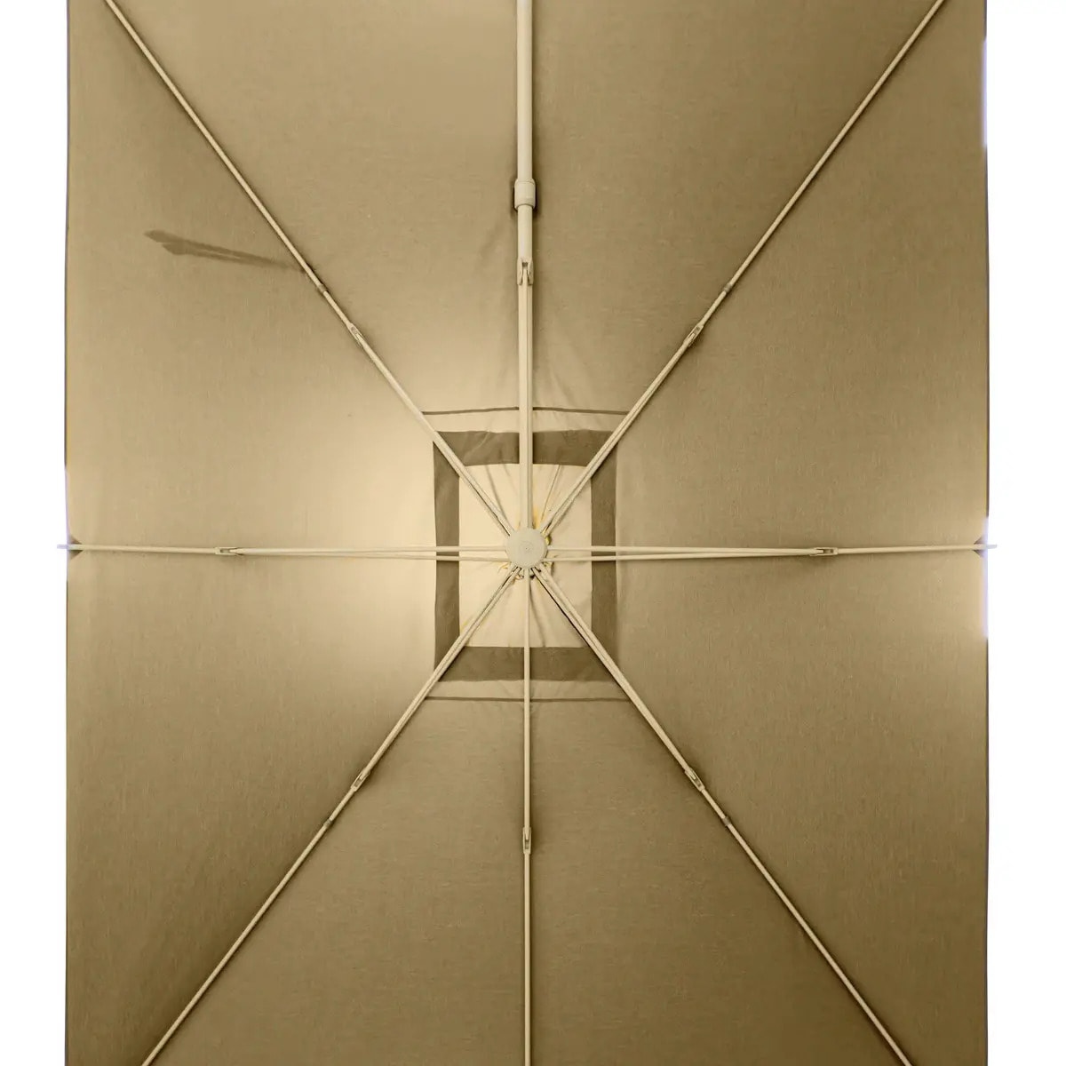 Parasol déporté rectangulaire inclinable Melhia 4x3m anthracite