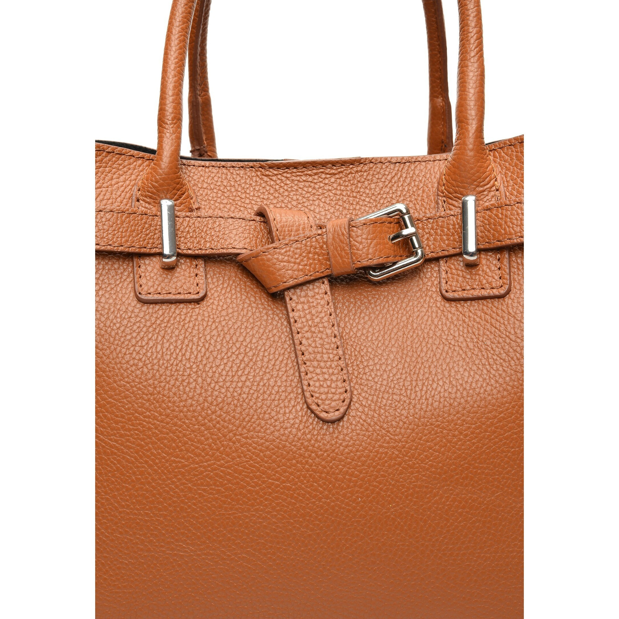 Borsa a mano Anna Luchini Cammello