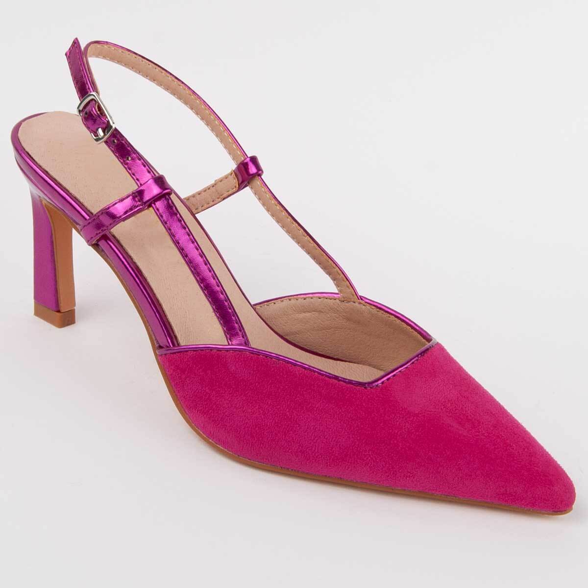 Zapato De Tacón - Rosa - Altura: 6 Cm