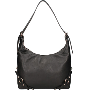 Borsa a spalla da donna In Vera pelle Made in Italy 30x30x9 cm