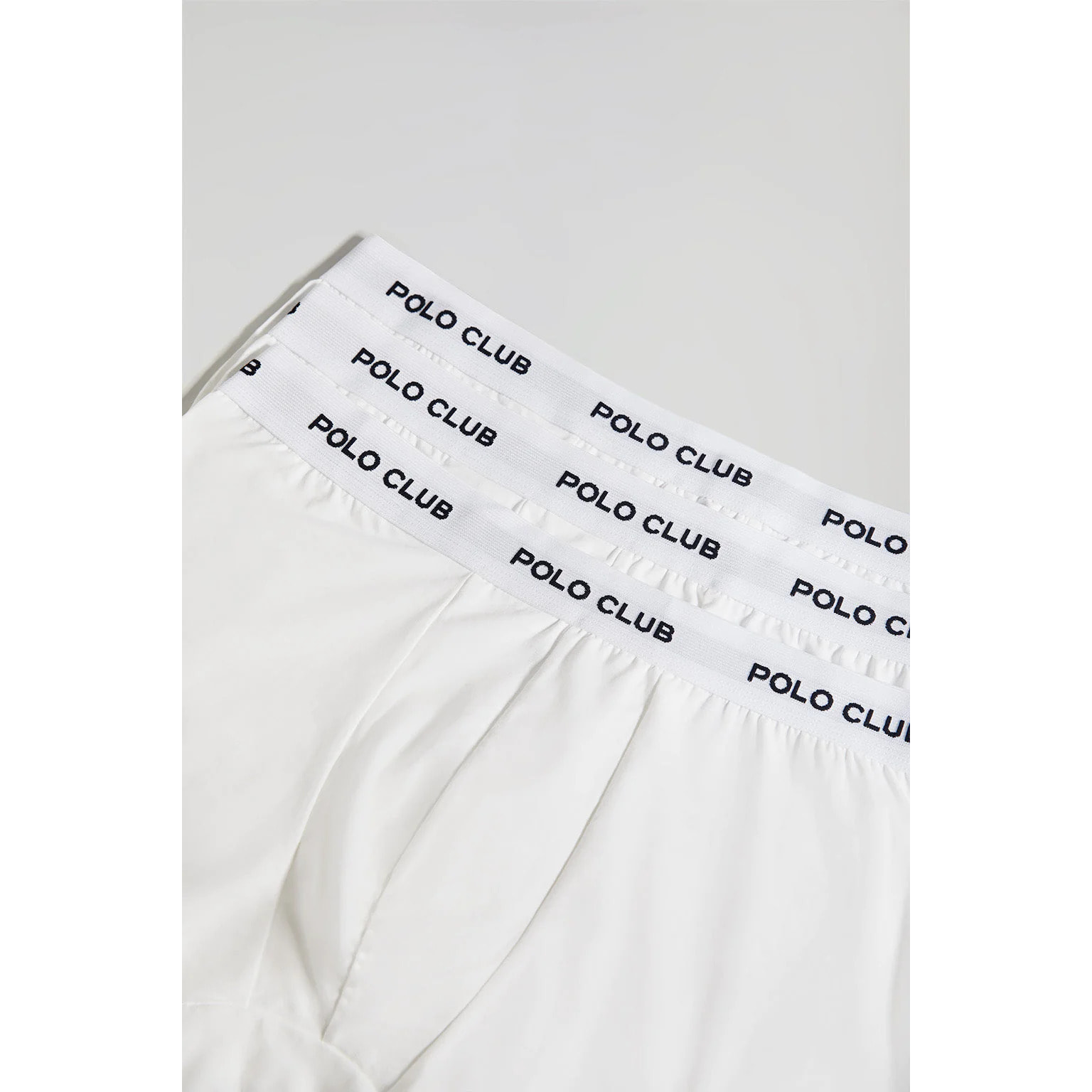 Pack de tres boxers blancos con logotipo Polo Club