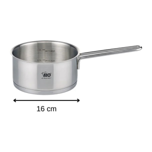 Casserole en inox 16 cm capacité 1,3 litres Elo Citrin