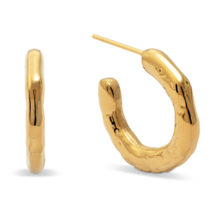 Boucles d'Oreille Mini Lake Acier Plaqué Or